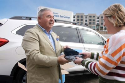 Subaru of Wakefield donates socks and blankets to Lifebridge North Shore 