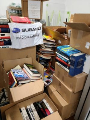 “Take a Book,Leave a Book” Lending Library at Colonial Subaru