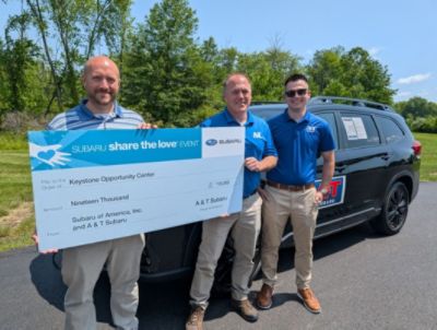 A&T Subaru Presents Over $33,000 Donation to Subaru Share the Love® Event Hometown Charities