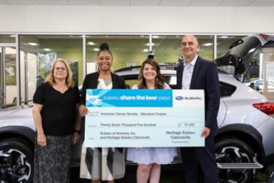 Heritage Subaru Catonsville Shares the Love to Help Cancer Patients Who Need Rides to Treatment
