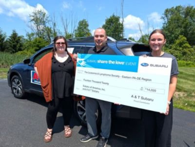 A&T Subaru Presents Over $33,000 Donation to Subaru Share the Love® Event Hometown Charities