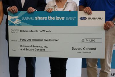 Subaru Share the Love Event Check Presentation