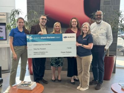 Crown Subaru Shares the Love with Chattanooga Area Food Bank