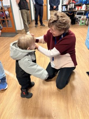 Head Start Children feeling the love from Charlie's Subaru