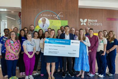 Media Sheehy Subaru of Springfield Share's the Love at Inova Children's