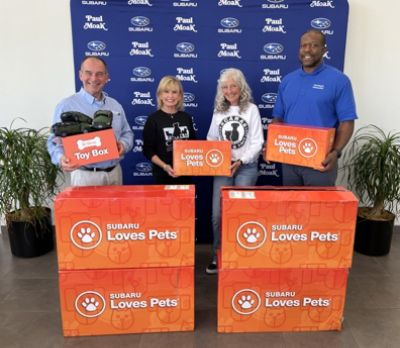 Paul Moak Subaru Donates 50 New Parent Kits for Pet Shelter