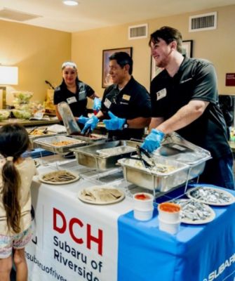 Ronald McDonald House Families Enjoy a Meal of Love Courtesy of DCH Subaru