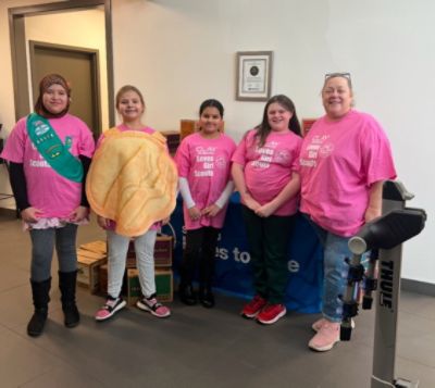 Supporting local Girl Scouts!