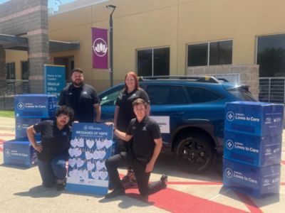 Subaru Loves to Care: Cavender Subaru Midland-Odessa Brings Warmth and Hope to Texas Oncology
