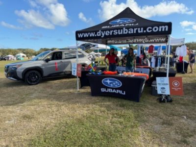 Dyer Subaru Makes a Pawsitive Difference at Bark in the Park