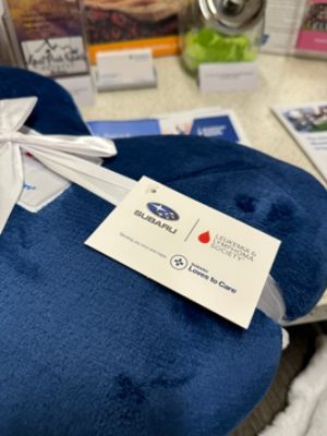 Subaru Loves To Care - Pillows & Blankets for Cancer Patients
