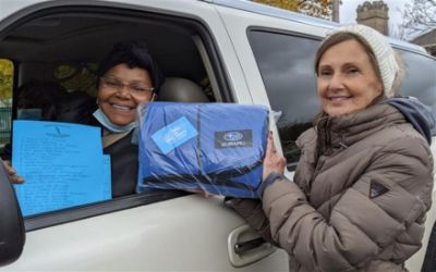 Subaru Blankets given at 2021 Winter Warm Up event