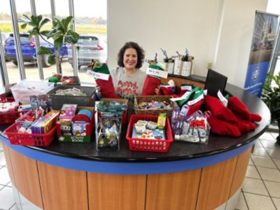 Santa's Helpers...Paul Moak Subaru Donates Christmas Stockings for Children in Need