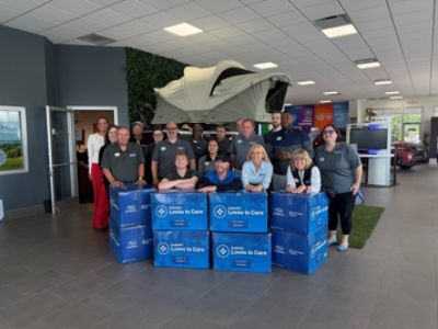 Tindol Subaru & Blood Cancer United Blanket Delivery to CaroMont Regional Medical Center