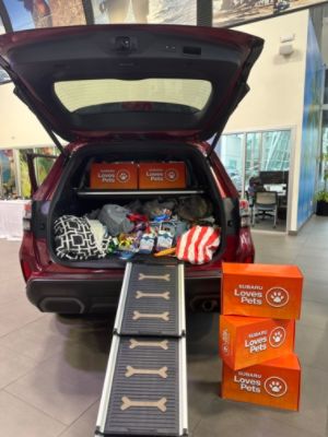 Stuff the Subaru with Donations and New Pet Parent kits
