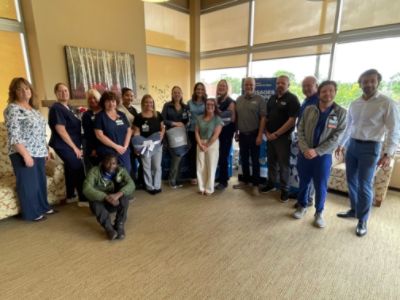 Subaru of Utica Donates Blankets to MVHS Cancer Center Patients