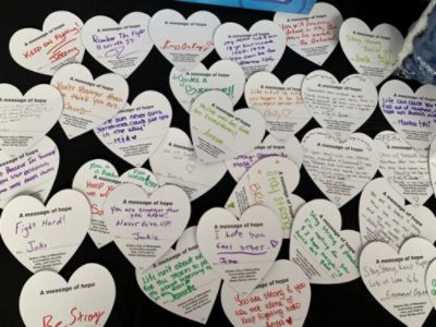 Subaru City of Milwaukee and LLS Blanket Drop at Froedtert Cancer Center