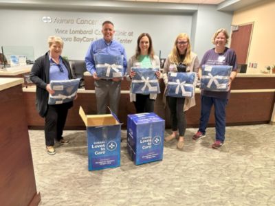 Bergstrom Subaru and LLS Blanket Drop at Aurora BayCare Medical Center