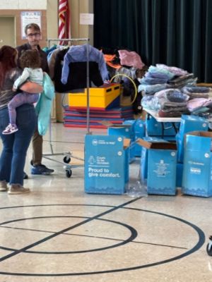 Operation Warm at Highland View Elementary School