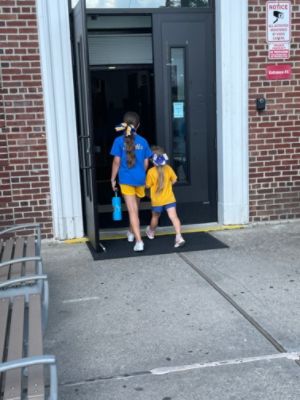 Subaru helping my school