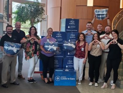 Zeigler Subaru of Fort Wayne Donates Blankets of Hope & Support to Cancer Patients