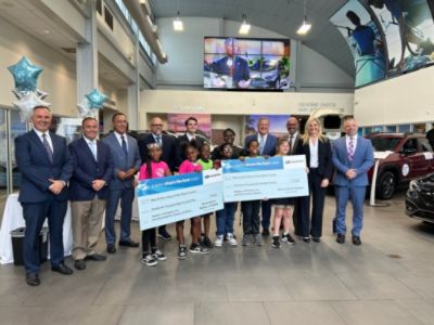CHILDREN FROM BOYS & GIRLS CLUBS OF PALM BEACH COUNTY EXPLORE ADVENTURE IN THE SUBARU SHOWROOM
