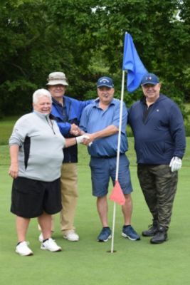 Hole in One at Swings for Seniors 3 Golf tournament car sponsored by Bertera Subaru West Springfield