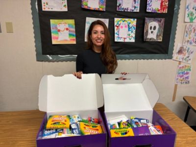 The gift of classroom supplies 