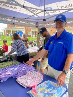 Giving Back: Backpacks and School Supplies for Kids in the LOOP After-School Program. 