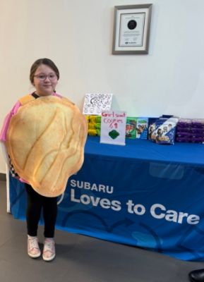 Supporting local Girl Scouts!