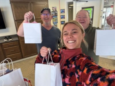 Valentine's Day bags for Seniors and Veteran's.