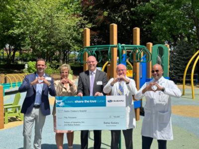 Balise Shares the Love at Hasbro Children's Hospital