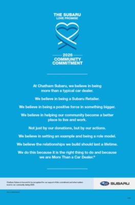 2026  Community Commitment Award