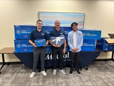 Superior Subaru of Houston and LLS Deliver Hope and Comfort to Patients at Houston Methodist West