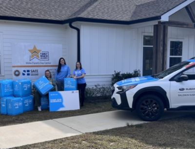 Subaru keeps our kids warm 