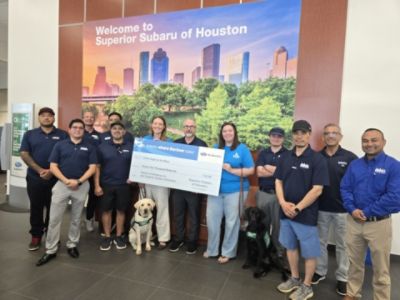 Superior Subaru of Houston Raises $22,096 for Guide Dogs for the Blind – Houston Puppy Raisers