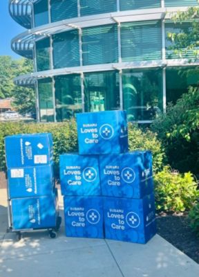 River City Subaru Donates Blankets to Cabell Huntington Hospital