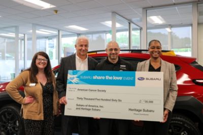 SUBARU DONATION SHARES THE LOVE BY FUNDING FREE RIDES FOR CANCER PATIENTS TO TREATMENT
