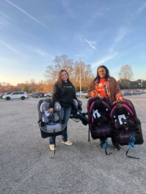 Giving Back This Thanksgiving: Thirty Five Car Seats Donated to Local Families In Need 