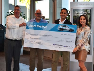 Subaru Superstore of Chandler Shares the Love for Youth in Foster Care and AFFCF
