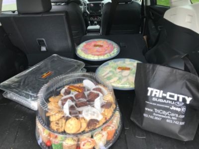 Teachers lunch delivery from Tri-City Subaru