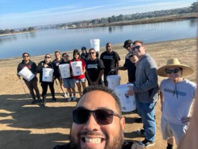 Beach Clean Up Event with SD Subies