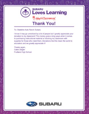 Loves Learning FHS 1