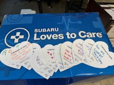 Colonial Subaru Brings Comfort and Hope to Families at Praxair Cancer Center-Danbury Hospital