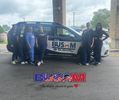 Busam Subaru Love Story: Mercy Health Hospital Drop-Off Donation 