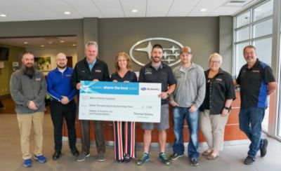 BAND OF HEROES OUTDOORS AWARDED $7,763 FROM THOMAS SUBARU BEDFORD AND SUBARU OF AMERICA