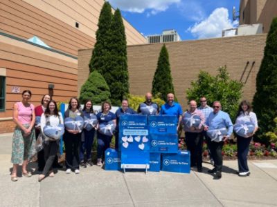 Matthews Subaru delivered blankets to Guthrie Lourdes Oncology through Subaru Loves to Care Program