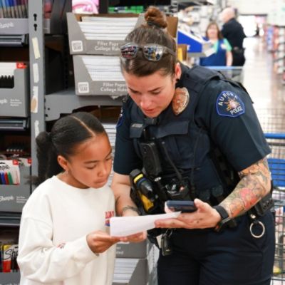 Aurora Police Assoc.Charitable Foundation Shop with a cop 2026 back to school event. - Christopher D.