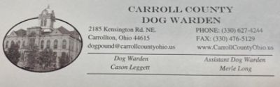 Carroll County Dog Warden's Office Adoption Center