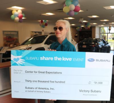 Victory Subaru donates $31,500 to support domestic violence victims in recovery
